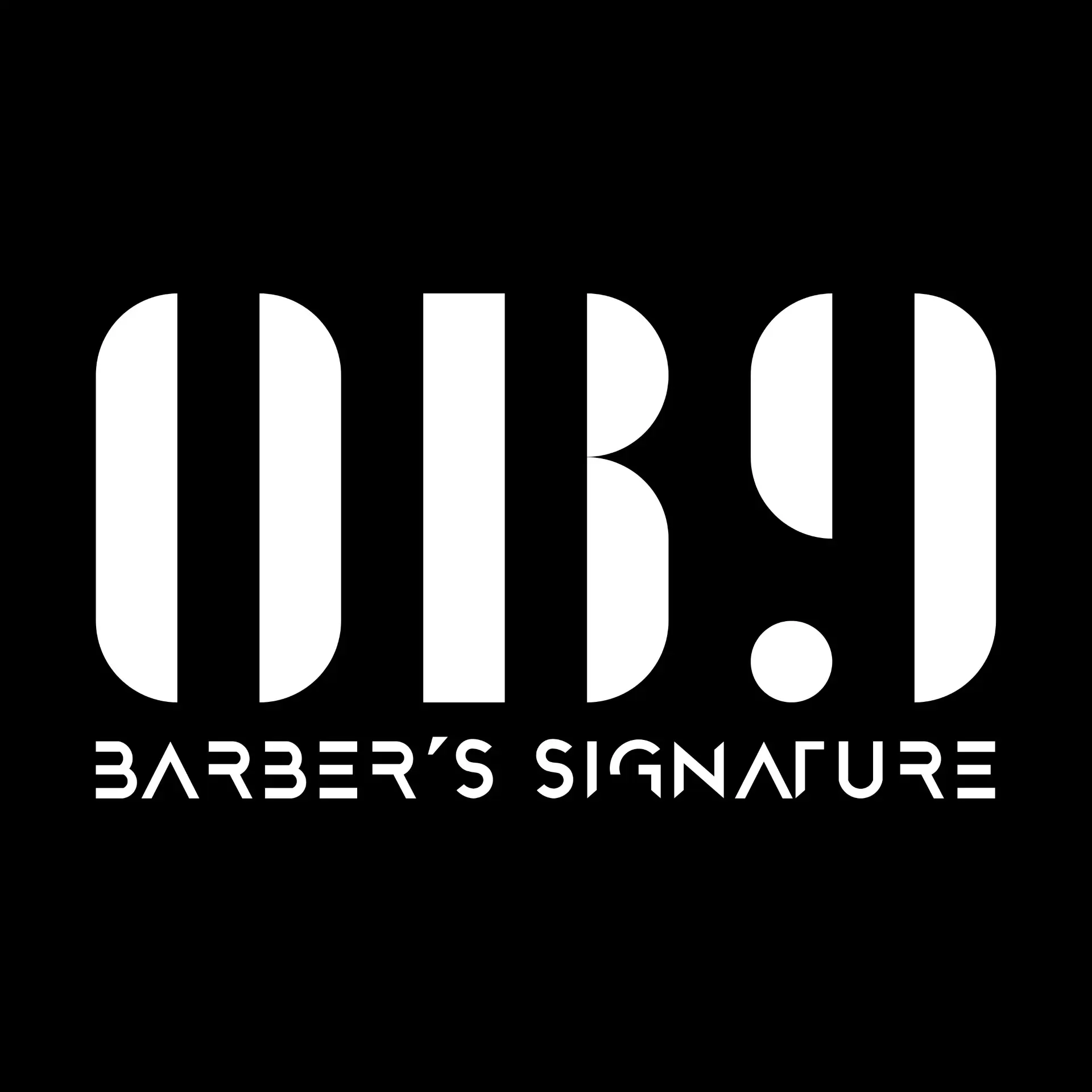 logo OB9 barber’s signature